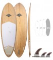 Phenix Natural - Tabla Stand Up Paddle Surf Redwoodpaddle madera natural paulownia calavera skull