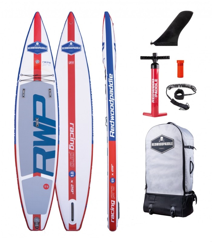 Tabla Stand Up Paddle Surf  Hinchable Funbox Pro Race Azul 12′6 x 29″ Redwoodpaddle woven doble capa calavera skull
