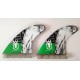 Set 2 Aletas SUP Laterales Delanteras 110 Green - Tabla Stand Up Paddle Surf SUP